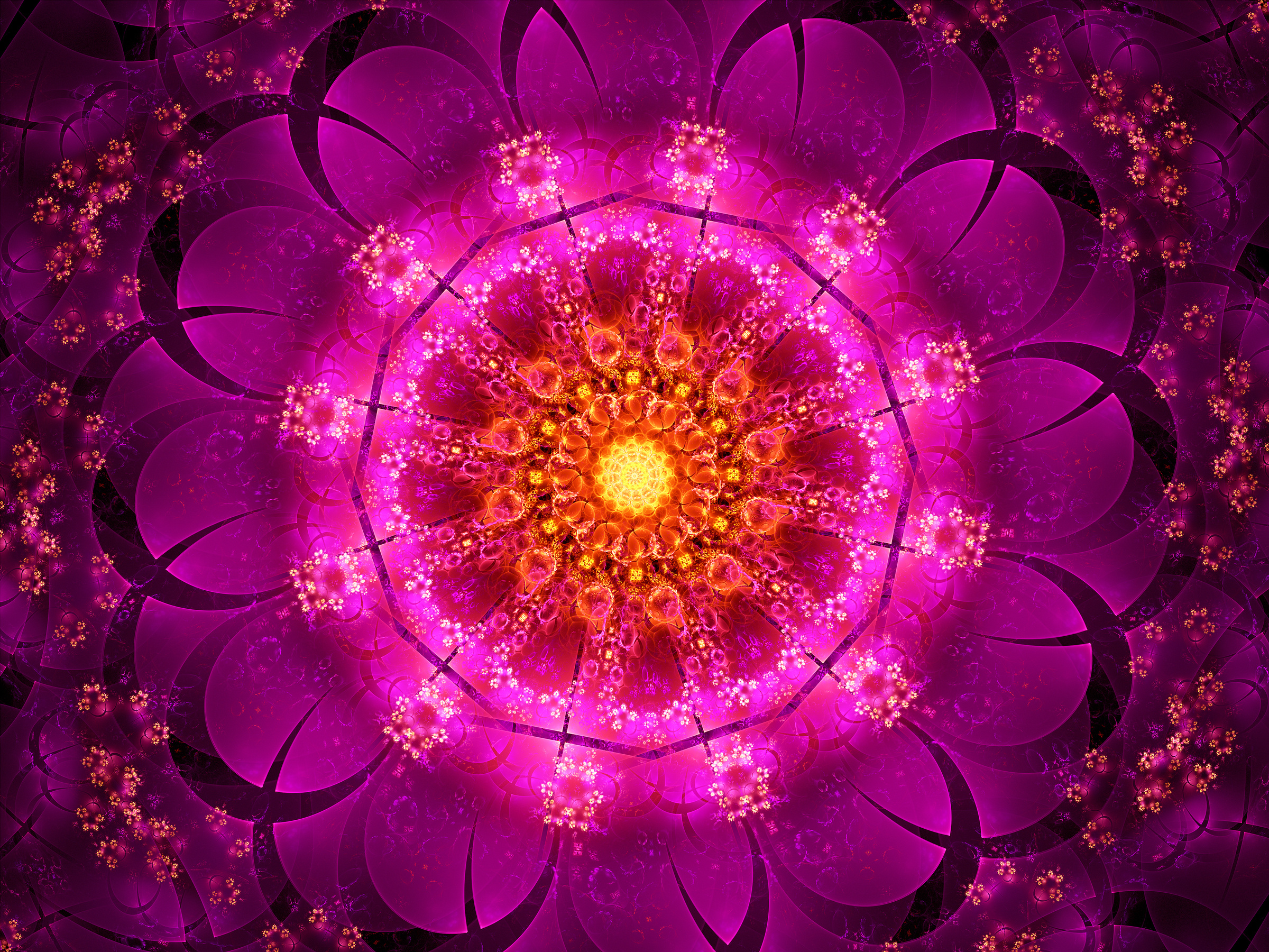 Purple oriental fractal